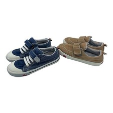 See Kai Run Boy Shoes Size 13.5 Stevie II Chambray Wyatt Camel 2-Pairs Sneakers