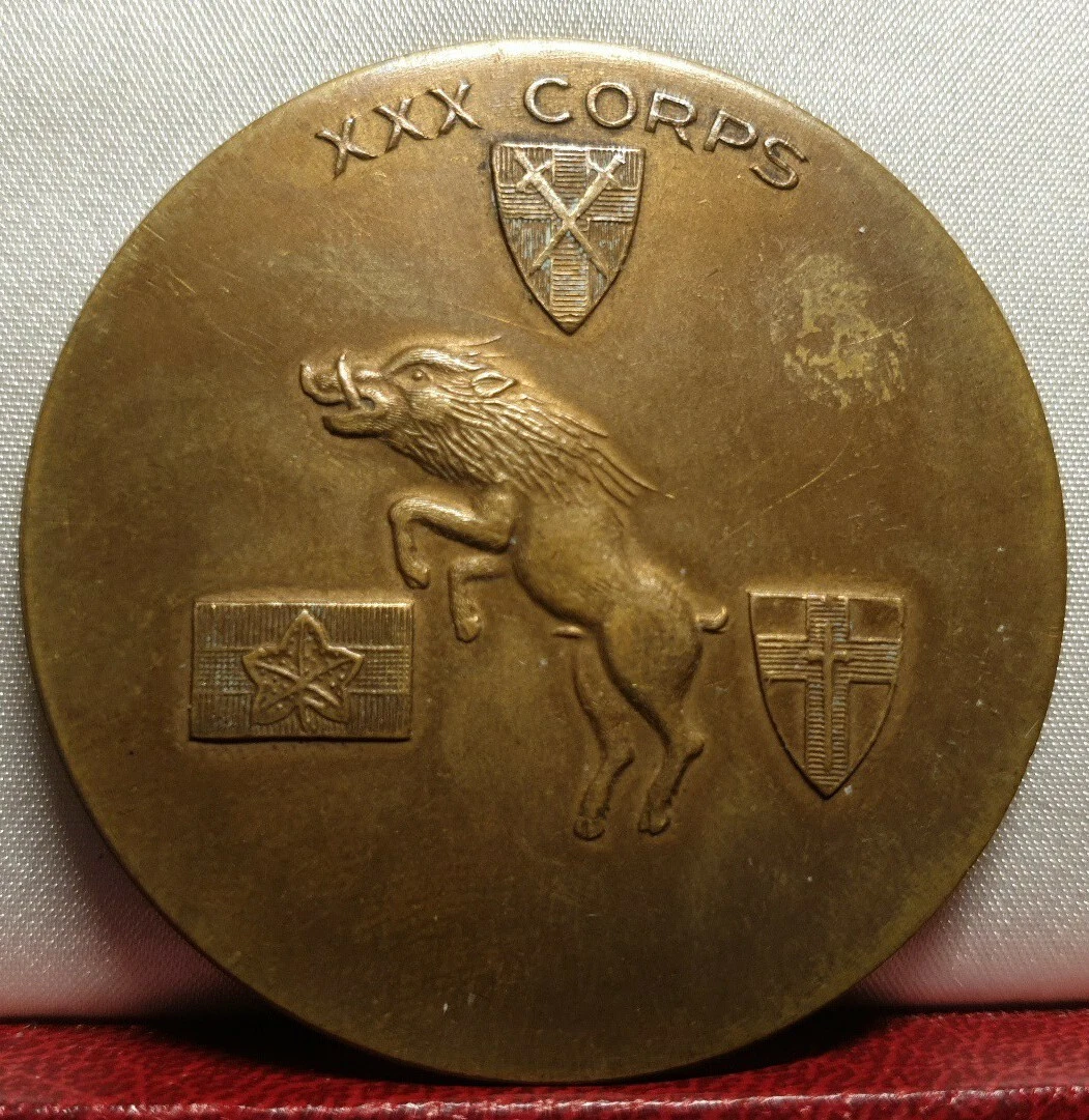 1944 1945 advance into nazi Germany XXX corps wild boar medal 50mm  