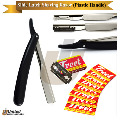 Sliding Style Shaving Razor Plastic Handle Lightweight Straight Edge ...