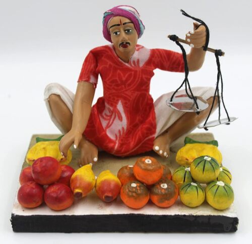 Fruta Mercado Terracota Decorativo Show Pieza para Hogar Oficina Decoración - Imagen 1 de 5