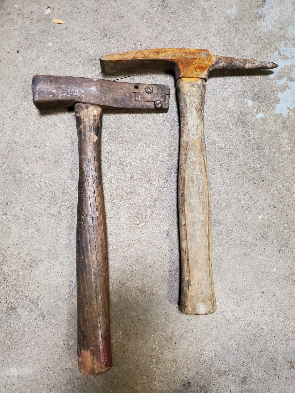 Three (3) Vintage Masonry Chipping Hammers Chippers Brick Rock Stone