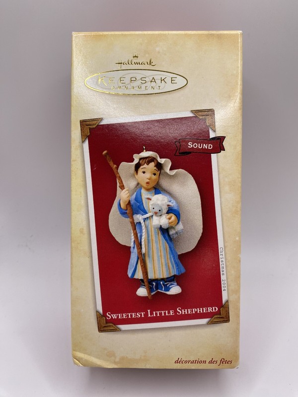 2004 Hallmark Keepsake Sweetest Little Shepherd Ornament with Sound- NEW- READ