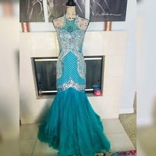 Rachael Allan Mermaid Gown Embellishment Prom Dress Gown 6
