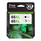 65XL 65 Ink Cartridge For HP ENVY 5010 5055 5052 Deskjet 2600 2652 3755 Printer