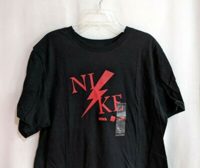 broken nike swoosh t shirt