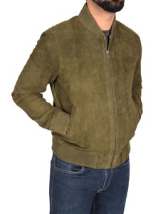 mens suede baseball jacket