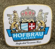  Old Hofbrau Imported German Beer Cardboard Easel Back Counter Advertising Sign
