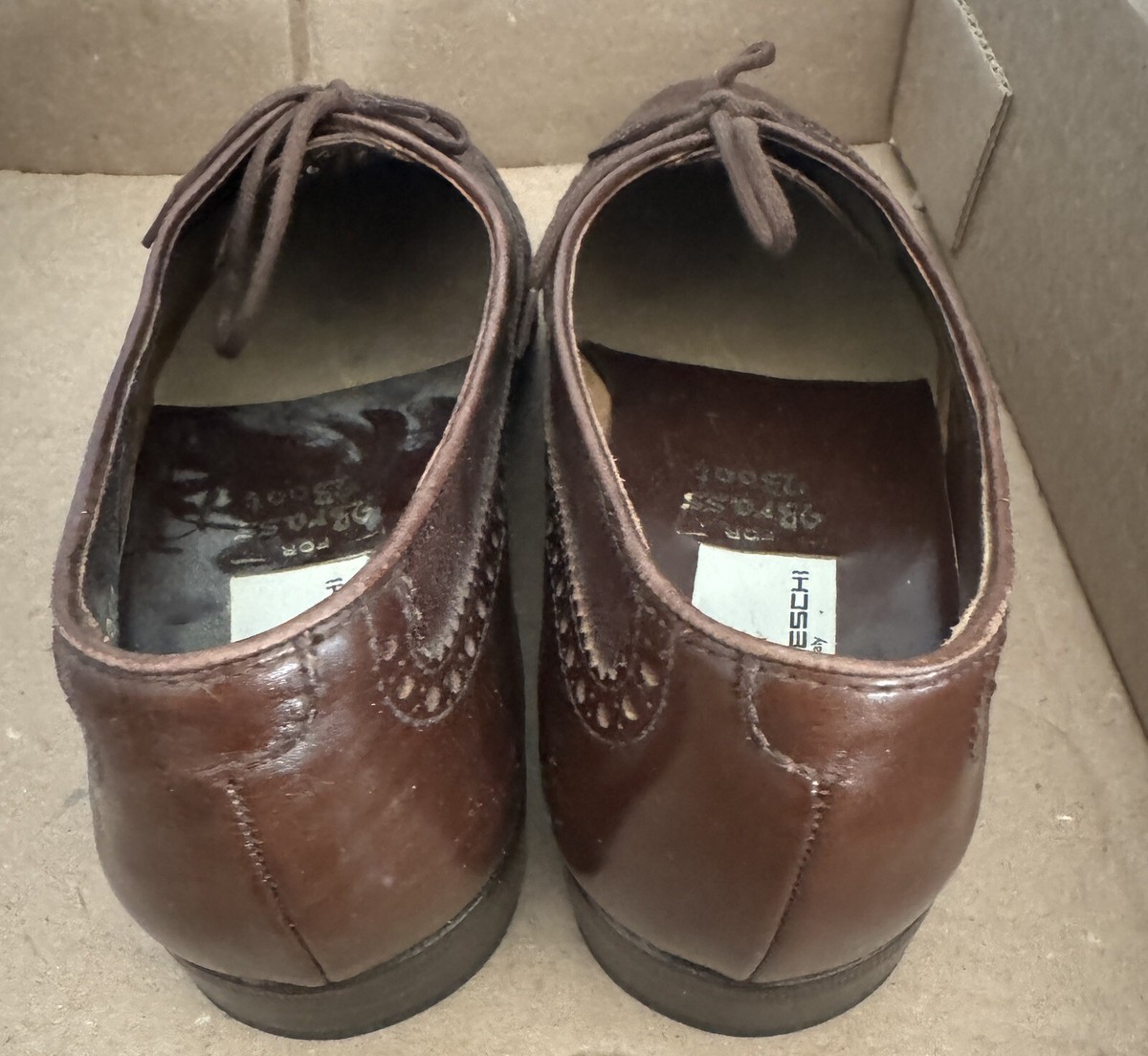 Vintage Moreschi Brass Boot Men