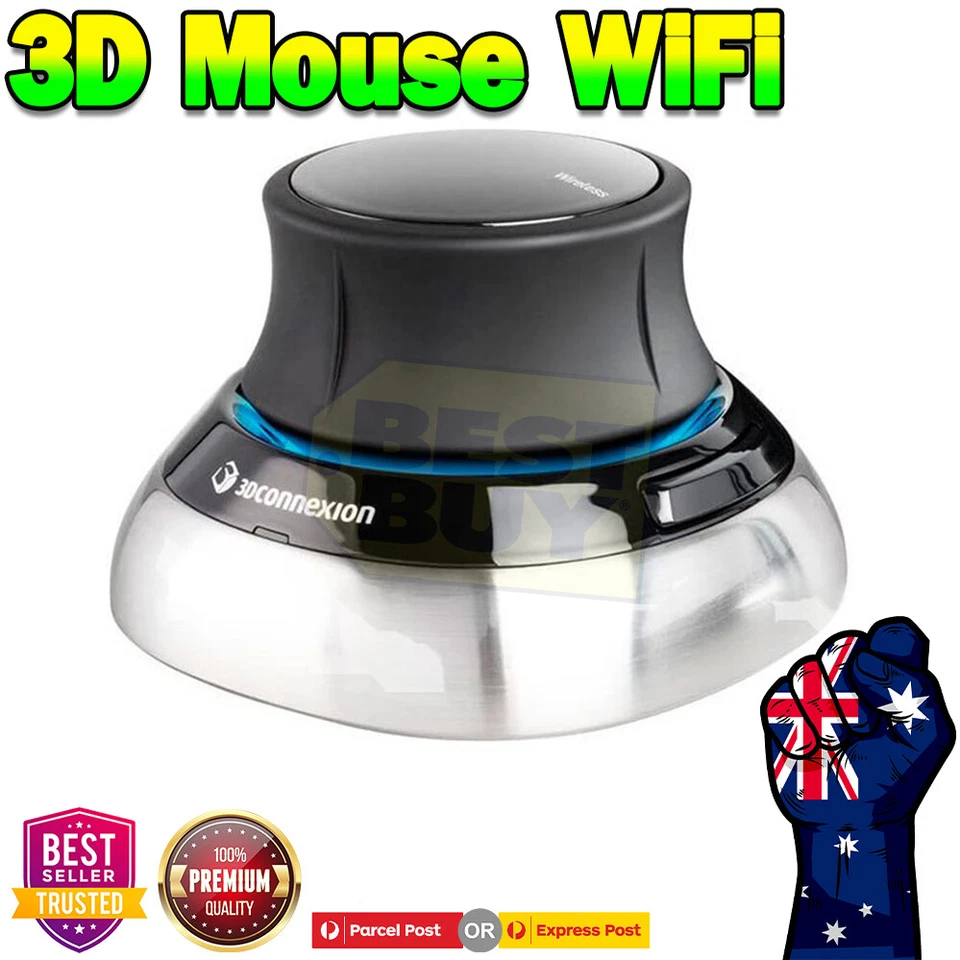 3Dconnexion SpaceMouse Wireless 3D mouse 2 buttons wireless wired 2.4 3DX-700066 - Image 2 of 3