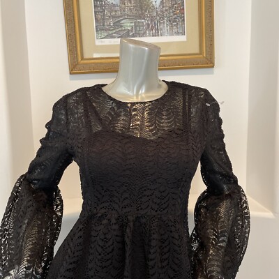 ASILIO SAILING VENICE LACE BLACK DRESS SIZE USA 4, UK/AUS 8, | eBay