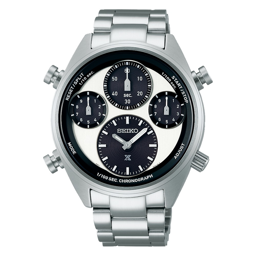 Seiko Prospex 'Panda' Dial Speedtimer Solar Chronograph Men's