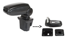 Accoudoir Central Cuir pour Seat Leon II 05-12 Noir