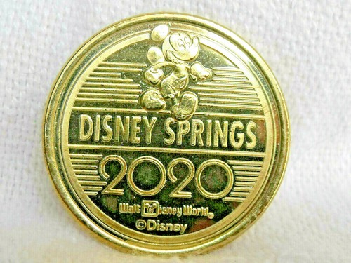 Disney Springs WDW Metal Medallion Coin Dated 2020 Mickey Mouse 1.5 ...