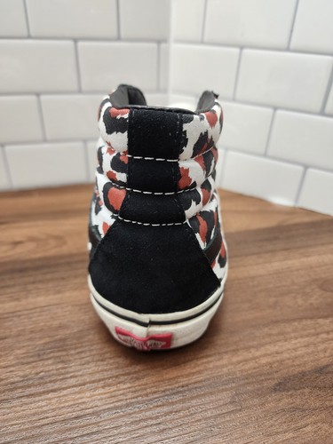 Scarpe Vans alte Sk8 stampa leopardata scamosciata tomaia taglia 7 uomo / 8,5 donna - Foto 10 di 13