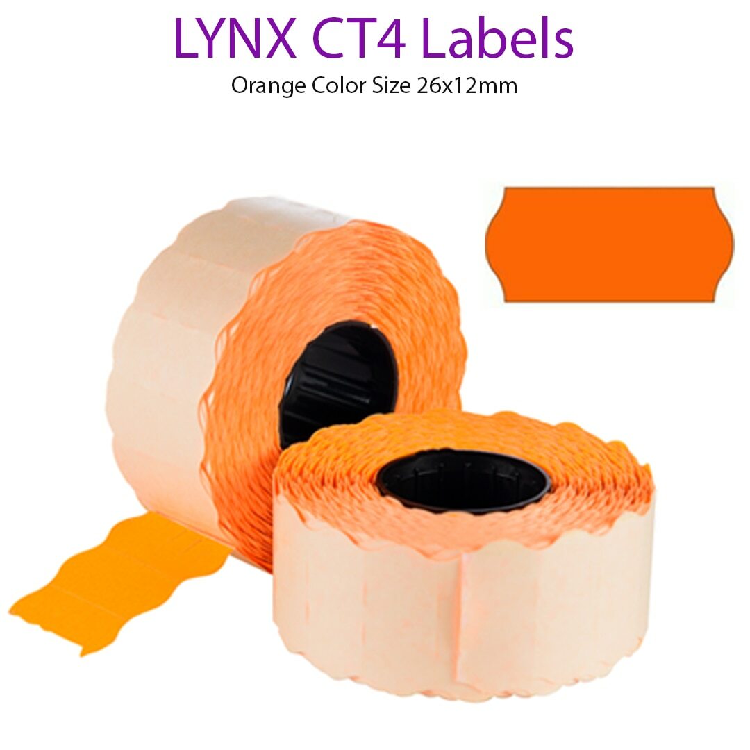 Etichette Pistola Prezzo CT4 26 X 12 Mm Arancione Si Adatta A - Foto 2