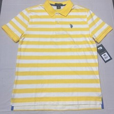 U.S. Polo Assn. Boys Stripe Jersey Polo Shirt, Sz XL 14-16 NWT