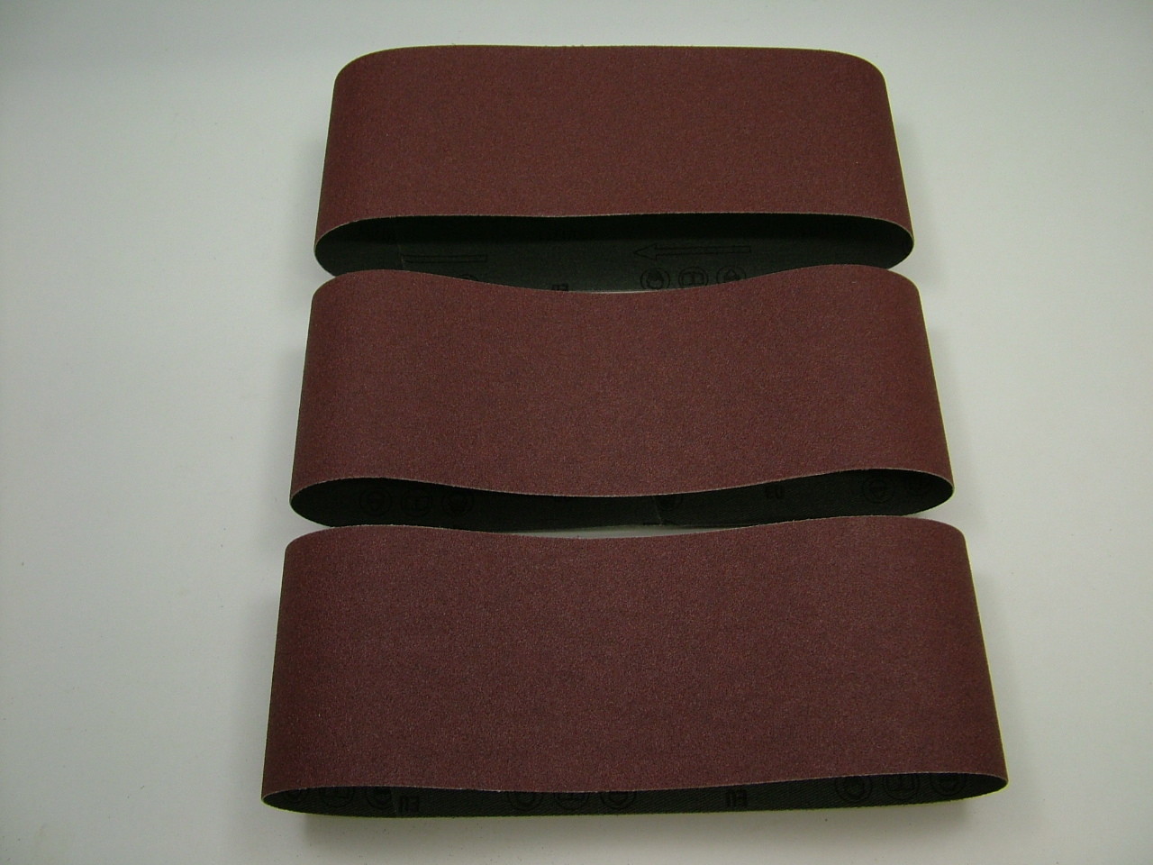 Sanding belts 75 x 457mm med.fine 120 grit,pack 6 belts,premium quality European