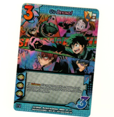 Go Beyond! My Hero Academia MHA01 Box Topper Foil 1st Edition