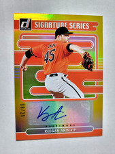 2021 Panini Donruss Signature Series Gold Keegan Akin #SS-KA Auto RC 08/25