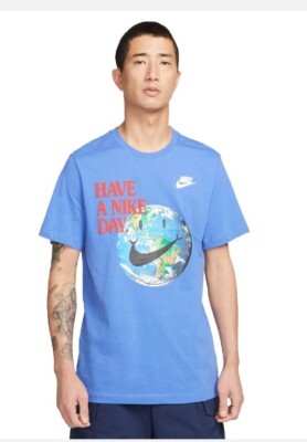 racer blue nike shirt