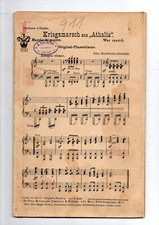 Noten Salon Orchester MARSCH aus ATHALIA (Mendelssohn)