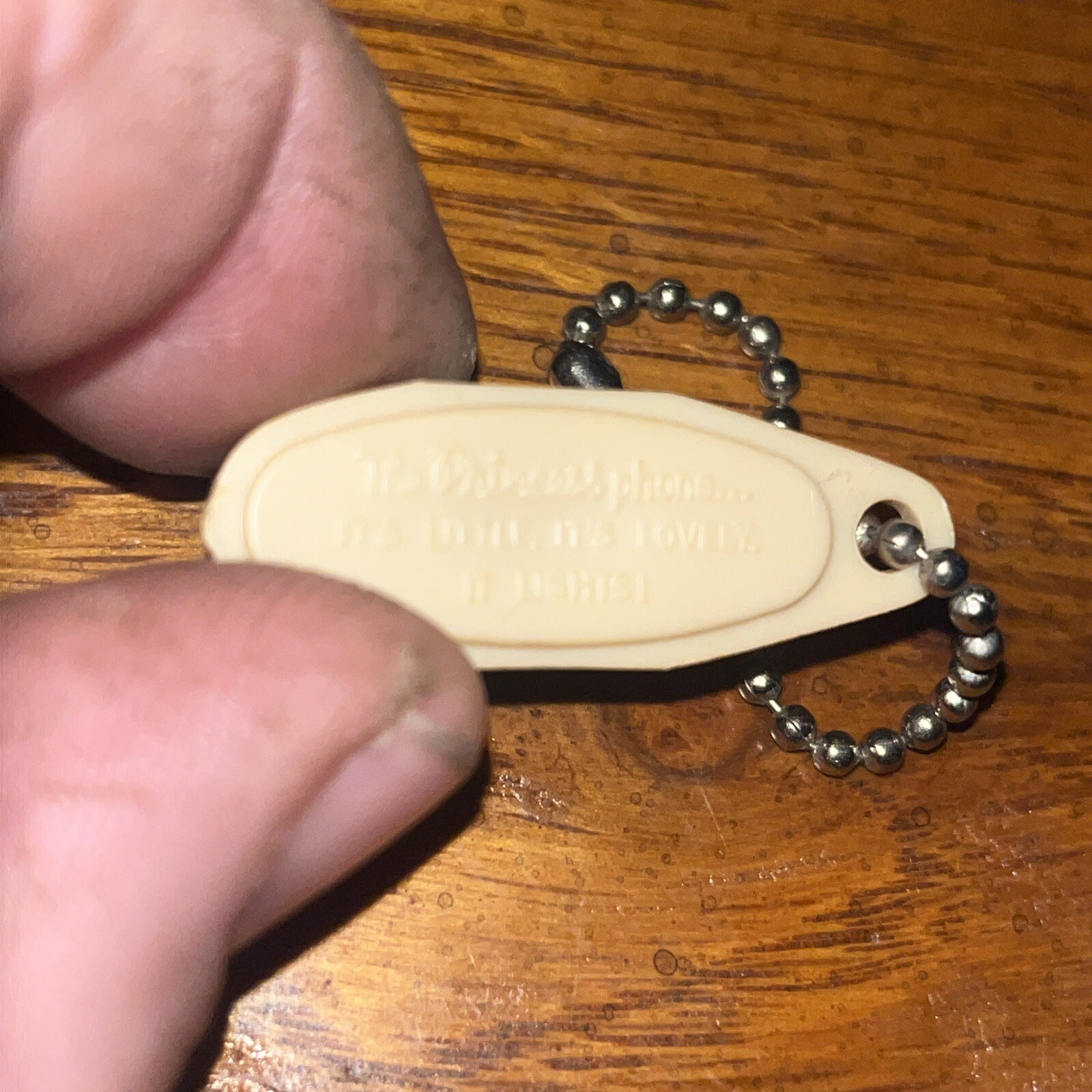 Vtg The Princess Phone Keychain Vintage 1950s Tan Tupperware Bell Telephone