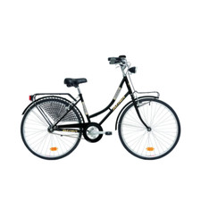 ATALA BICI 26" COLLEGE CITY BIKE DA PASSEGGIO OLANDA 1 VELOCITA' COLORE NERO