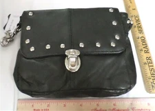 leather belt loop clip purse lady rider bag biker chick motorcycle accessory new