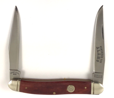 Schrade Walden Remember The Alamo Muskrat Knife Smooth BONE 787TX