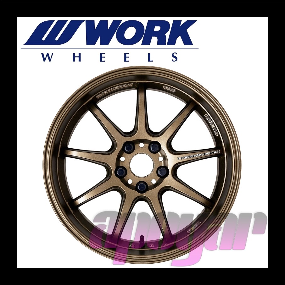 WORK EMOTION D9R WHEEL (1pcs) 18 inch 8.5J 38 5H 114.3 Ashed