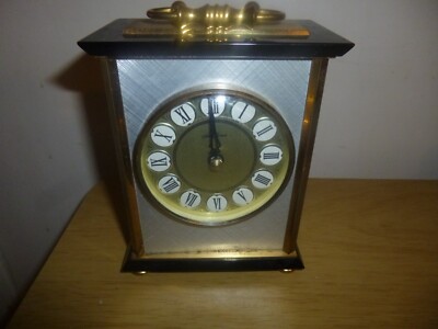 Vintage Seth Thomas/Germany Kaminuhr. ERSATZTEILE & REPARATUREN. 13,5cm. (D34)