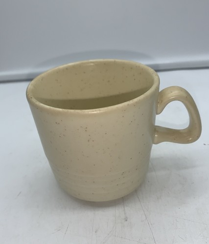 Vintage Set Of (8) Homer Laughlin HLC188 Flat Coffee Cups Stoneware USA - Picture 6 of 10