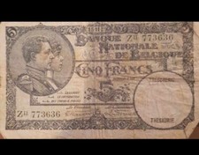 1929 - National Bank of Belgium - 5 Francs Banknote - Extremely Rare