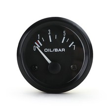 Öldruckmesser Zusatz Instrument 52mm Youngtimer Klassik Schwarz beleuchtet