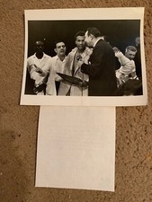 Vtg Howard Cosell Jimmy Ellis Angelo Dundee Press Photo For ABC 1969 7”x 9”