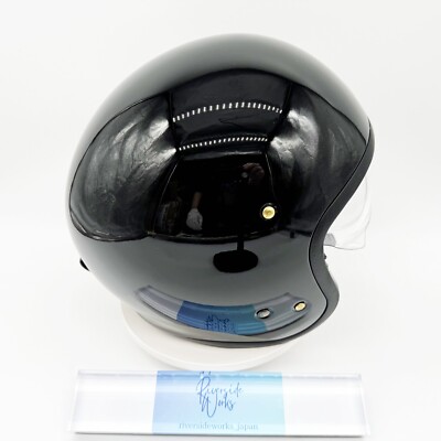 Shoei J O Black Open Face Scooter Motorcycle Jet Helmet Size XXL