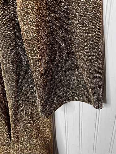 Karen Kane Womens DRESS 2X Black Gold Sparkle V-Neck Designer Lined NEW $158 - Picture 8 of 15