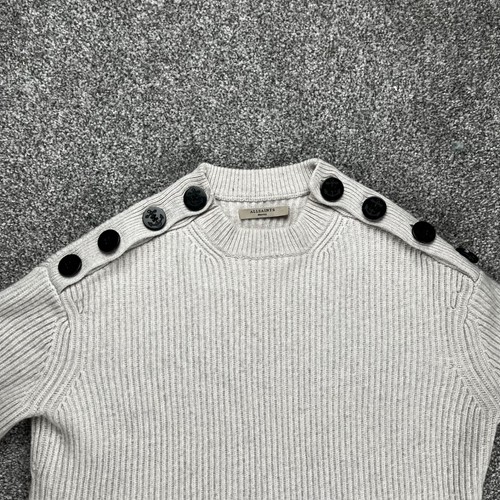 AllSaints Wool Cashmere Blend Sweater Pullover Size 8UK 4US S Rib Knit Cozy - Picture 3 of 16
