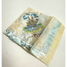 Vintage New old stock HMS Victory Souvenir Hankie BiCentenary 1765-1965