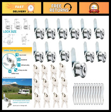 12 Pack Keyed Alike Cabinet Cam Locks - 7/8" RV Storage Door Locks, 24 Keys for