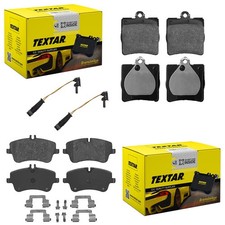 TEXTAR BREMSBEL&Auml;GE VORNE+HINTEN passend f&uuml;r MERCEDES C-KLASSE W203 W209 SLK R171