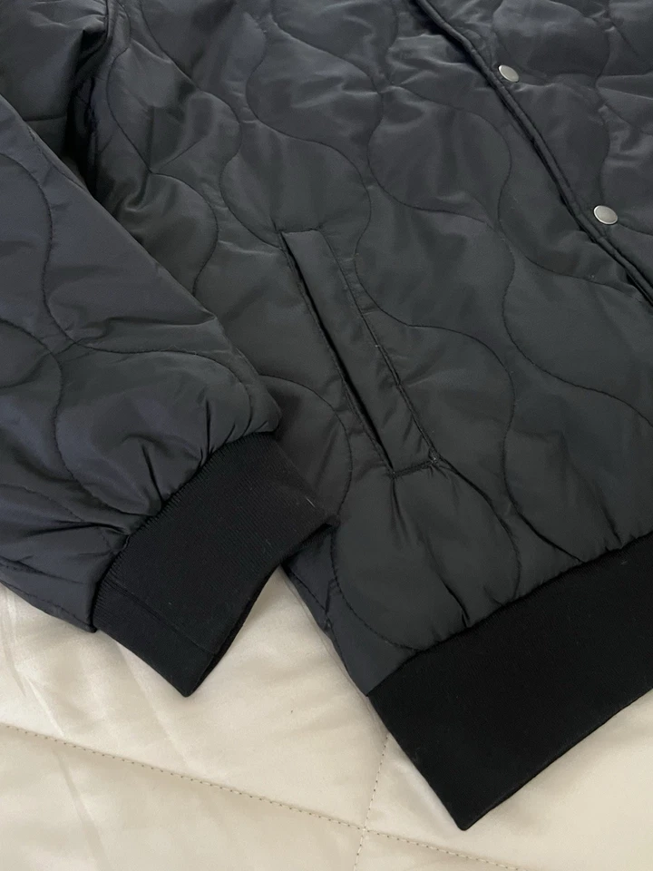 Brixton Mfg. Men's Dillinger Quilted Bomber Jacket Black Size XL BNWT - Image 3 of 4