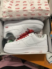 Nike Air Force 1 x Supreme Low Box Logo - White for Sale