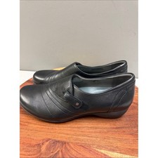 Dansko Franny women's black leather loafers sz 39