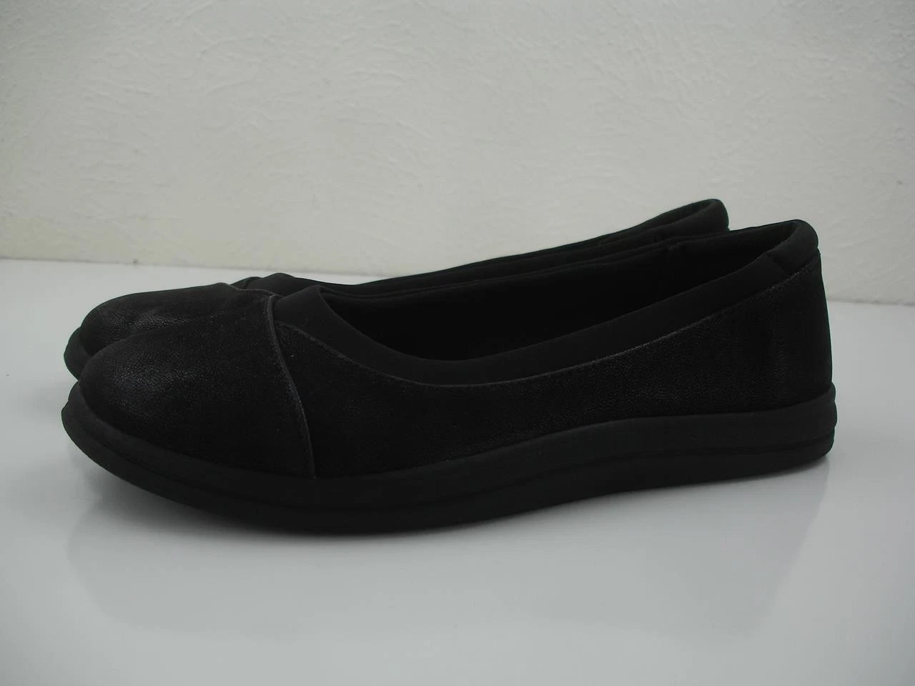 Scarpe ballerine donna 7 5 M Clarks Cloudsteppers Breeze Ayla nere slip on