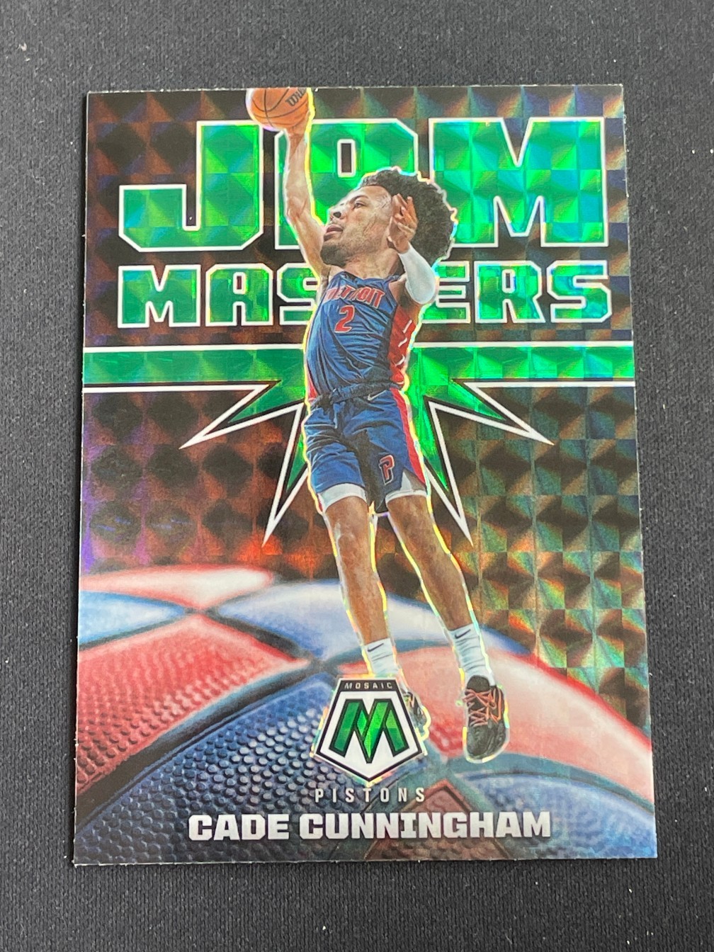 Cade Cunningham 2021-22 Panini Mosaic Jam Masters Green #16