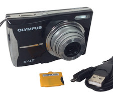 Olympus X-Series X-42 12mp Digital Camera Tested inc Card, USB Cable and Case