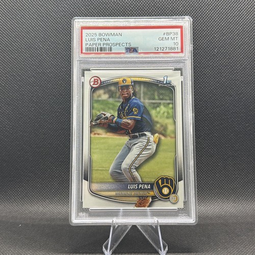 2025 BOWMAN PAPER PROSPECTS #BP38 LUIS PENA PSA 10
