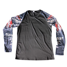 Black BJJ Rash Guard Size Small