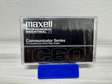 Maxell C60 Communicator Series Professional Industrial Cassette Tapes NEW